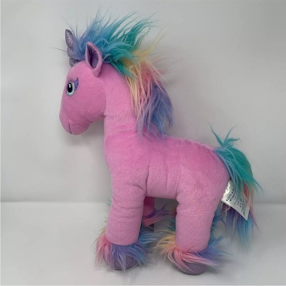 Build A Bear BAB Beary Fairy Friends Pink Rainbow Unicorn Plush Toy 15”H BABW - Picture 4 of 5